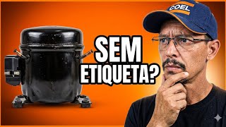 Como achar o compressor quando não tem etiqueta  Curso câmara fria, comandos elétricos e comercial
