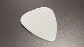 Video thumbnail for Jim Dunlop Nylon 0.38mm guitar pick review - very thin! by earthsteward9 Guitar Pick Reviews