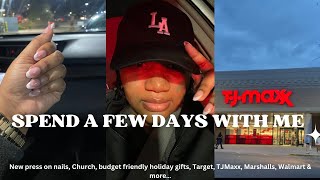 Vlog | New nails, church, holiday gift ideas, Target finds, TjMaxx, Walmart, BEST TINTED MOISTURIZER