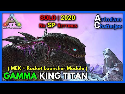 Ark Extinction - (SOLO) Killing GAMMA KING TITAN with ONLY a MEK - S2E58