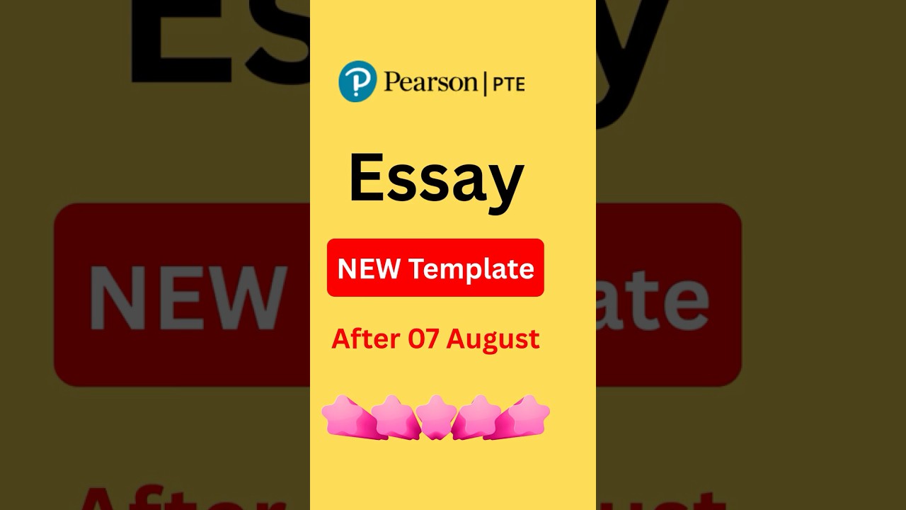 pte essay writing template 2025