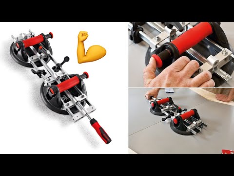 Großflächiges, glattes Plattenmaterial spannen: Plattenspanner PS 130, groß und stark  |  BESSEY