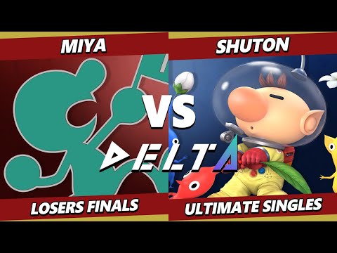 Delta 4 Losers Finals - Miya (Game & Watch) Vs. Shuton (Olimar) Smash Ultimate - SSBU