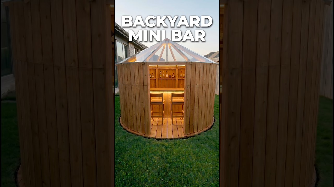 I Built a Mini Bar in My Backyard 🍹