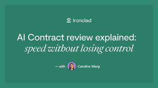AI Contract Review: Speed Without Losing Control