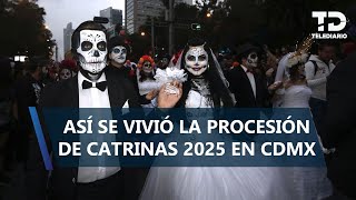 Entre música y tradición, familias disfrutan la Procesión de Catrinas en CDMX