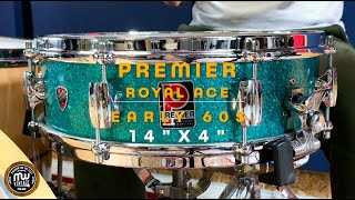 Video thumbnail for MW-Vintage.pl - Premier Royal Ace 14" x 4" Aquamarine Sparkle Early 60s by MW-Vintage
