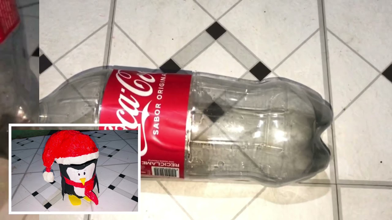 Cómo hacer un pingüino con botella de plástico