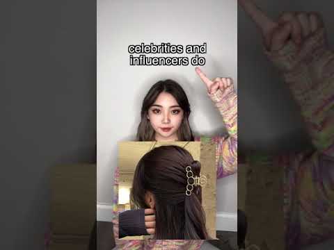 how to do the claw clip hairstyle that korean idols and influencers do part 2 #shorts