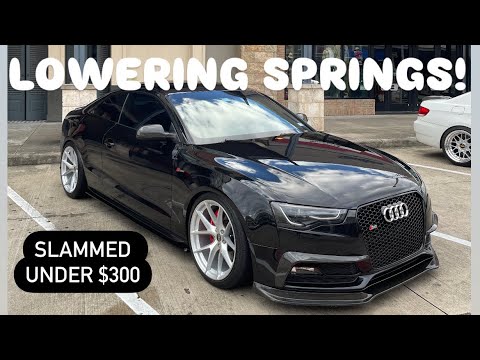 We Lower the Audi S5 with H&R Springs