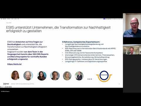 Webinar: CSRD für die Geschäftsführung und CFOs - Erfolgsfaktoren für 2025