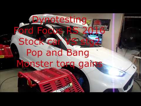 Ford Focus RS 2016 stg2 vs stock dynorun