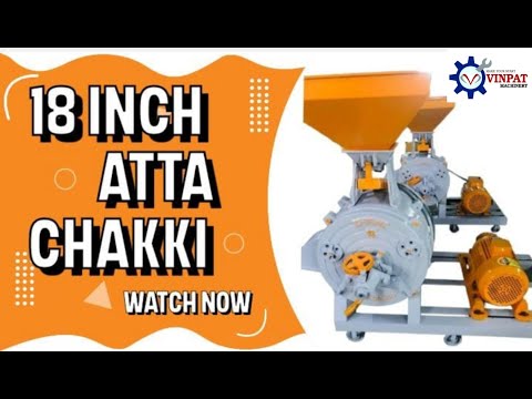 18 inch Atta Chakki with trolly and motor