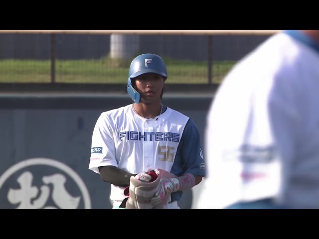 【ファーム】初球で決めた!! ファイターズ・細川凌平 意表を突くスクイズで2点追加!! 2025年9月2日 北海道日本ハムファイターズ 対 オイシックス新潟アルビレックスBC