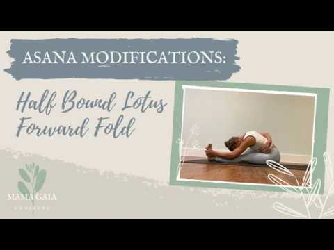 How To Modify Half Bound Lotus Forward Fold