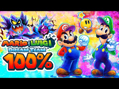 Mario & Luigi Dream Team Bros - 100% Longplay Full Game Walkthrough Guide