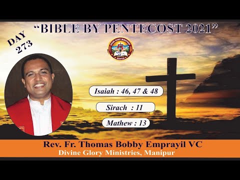 Message On: "Bible by Pentecost 2021" Day - 273 : 28/02/2021