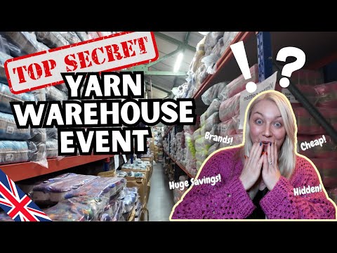 Komm mit mir 🧶 Geheimes Garnlager-Event 🧶 Berge von billigem Garn in Leicester!