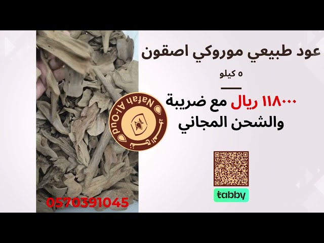 عود طبيعي موروكي اصقون تربل سوبر [23H5]