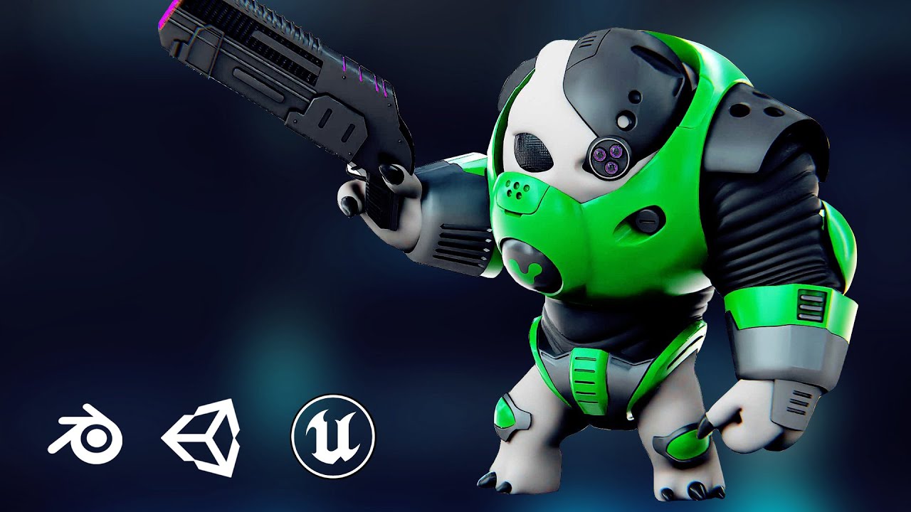 Alien Trooper 8-V Auto-Rig Pro Rigged For Mixamo Unreal Engine Unity 3D Model