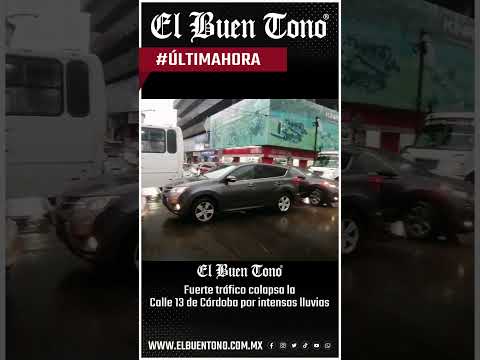 ⚠️ Fuerte tráfico colapsa la Calle 13 de Córdoba por intensas lluvias