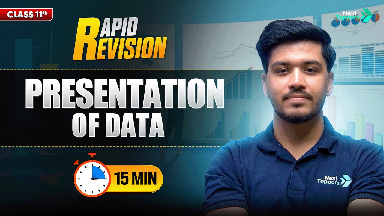 Presentation of Data | CBSE Class 11th Economics | Full Chapter in 1️⃣5️⃣ Mins | Rapid Revision