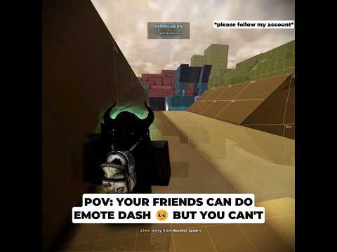 Your friends can do E-dash but you can't 😭 in Evade #evade #robloxevade #edash #emotes