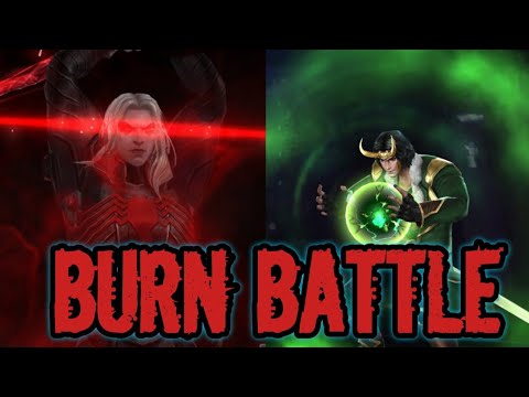 KNULL VS LOKI | SIMILAR BUILD SHOWCASE | UNIVERSAL VILLAIN ABX | BURN | MARVEL FUTURE FIGHT | MFF