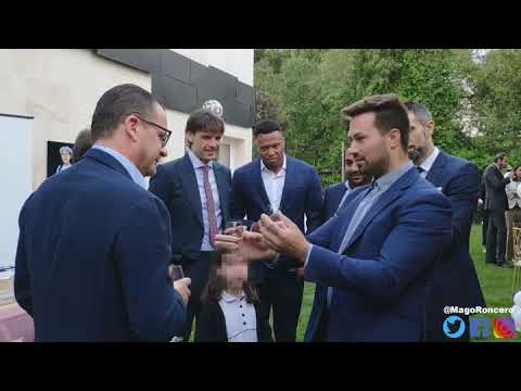 Mago Roncero con las Leyendas del Real Madrid