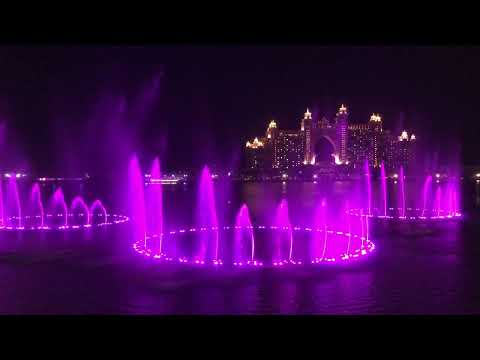The Palm Dubai fountain 1