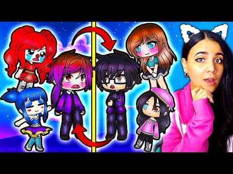 Afton Family Meets William's Family! 💜🖤 Gacha Life Mini Movie Reaction