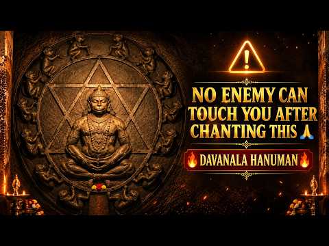 Chant This Daily | Davanala Kalaagni Hanuman Mantra With Lyrics 🔥