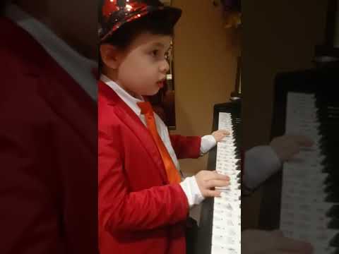 Julius Kellner playing piano Fur Elise