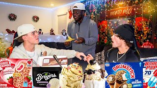 TASTE TESTING ICE CREAM W/ THE BOYS