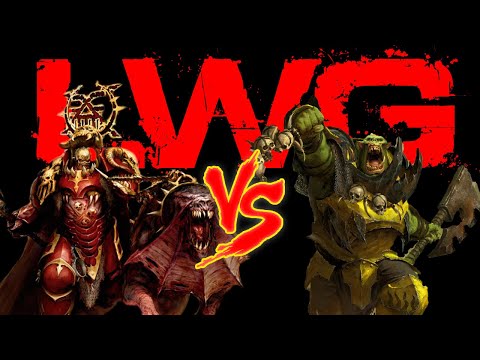 LWG: Ironjawz vs Blades of Khorne - 2000 Point Age of Sigmar Battle Report!