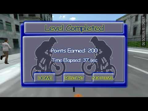 Crazy Bicycle Thief vs Police Car Chase