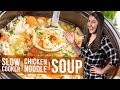 Crockpot Chicken Noodle Soup With Spaghetti Noodles