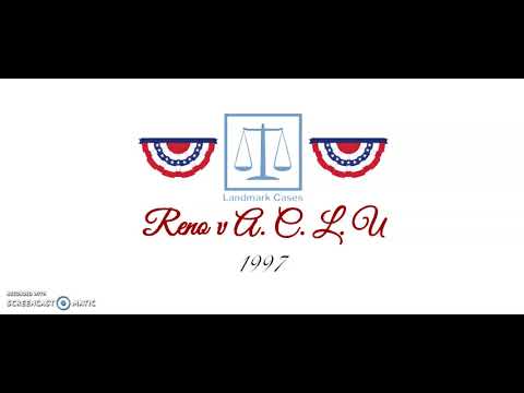 Reno v ACLU (1997)