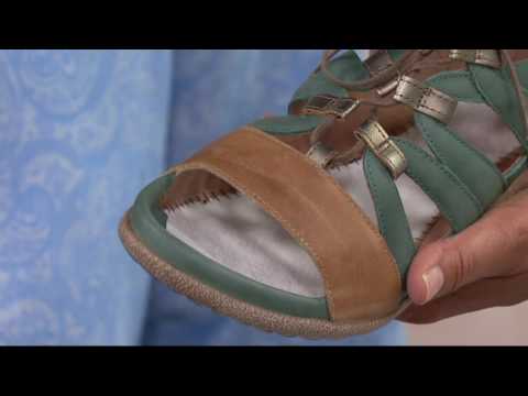 Naot Leather Ghillie Sandals - Selo on QVC