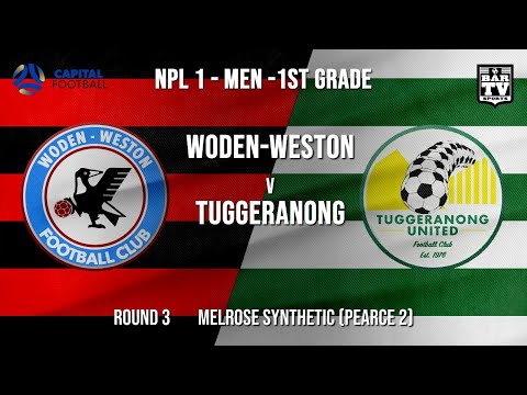 NPL1 Men - 1st Grade - Capital Football  - ROUND 3 - Woden-Weston FC vs Tuggeranong United FC