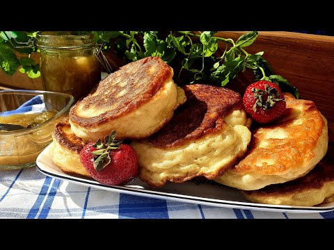 👵 Fluffy yeast pancakes like at grandma's 🍩 Afternoon tea, lunch without meat or dinner for children
