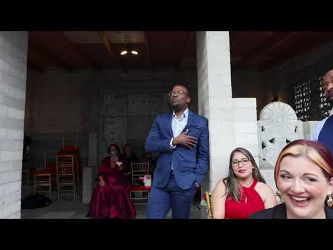 Unexpected Wedding Performance: Guests sing "Kiss The girl" from The Little Mermaid during ceremony