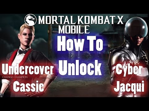 Unlock Cybernetic Jacqui and Undercover Cassie - Mortal Kombat X Mobile Gameplay Pt 191 [V1.7]