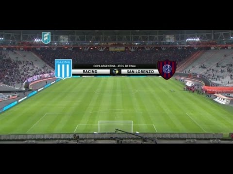 Transmisión de Fútbol en vivo, Copa Argentina  Racing- San Lorenzo 4tos de final