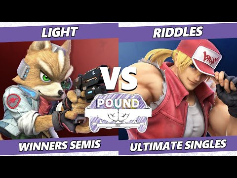 Pound 2022 Winners Semis - Light (Fox) Vs. Riddles (Terry) SSBU Smash Ultimate Tournament