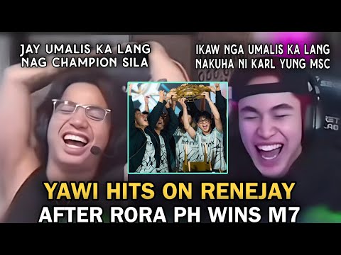 YAWI hits on RENEJAY after AURORA PH WINS THE M7 CHAMPIONSHIP 