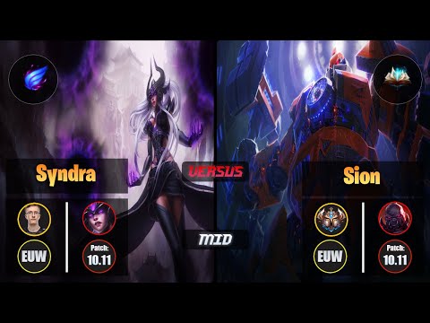 MagiFelix SYNDRA (Mid) [Phase Rush] VS SION - Challenger EUW Patch 10.11