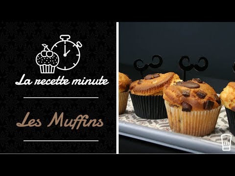 Recette facile de muffins au chocolat avec coeur fondant