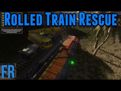 Rolled Train Rescue - Train Mechanic Simulator 2017