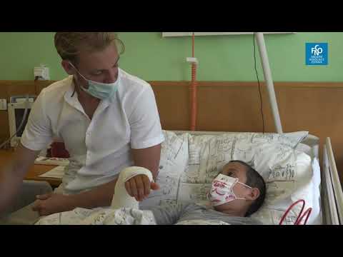 Tanečník Martin Prágr rozveselil malé pacienty